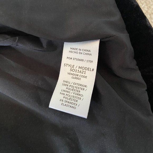 Splendid Black Velvet Bomber Jacket - Picture 11 of 12